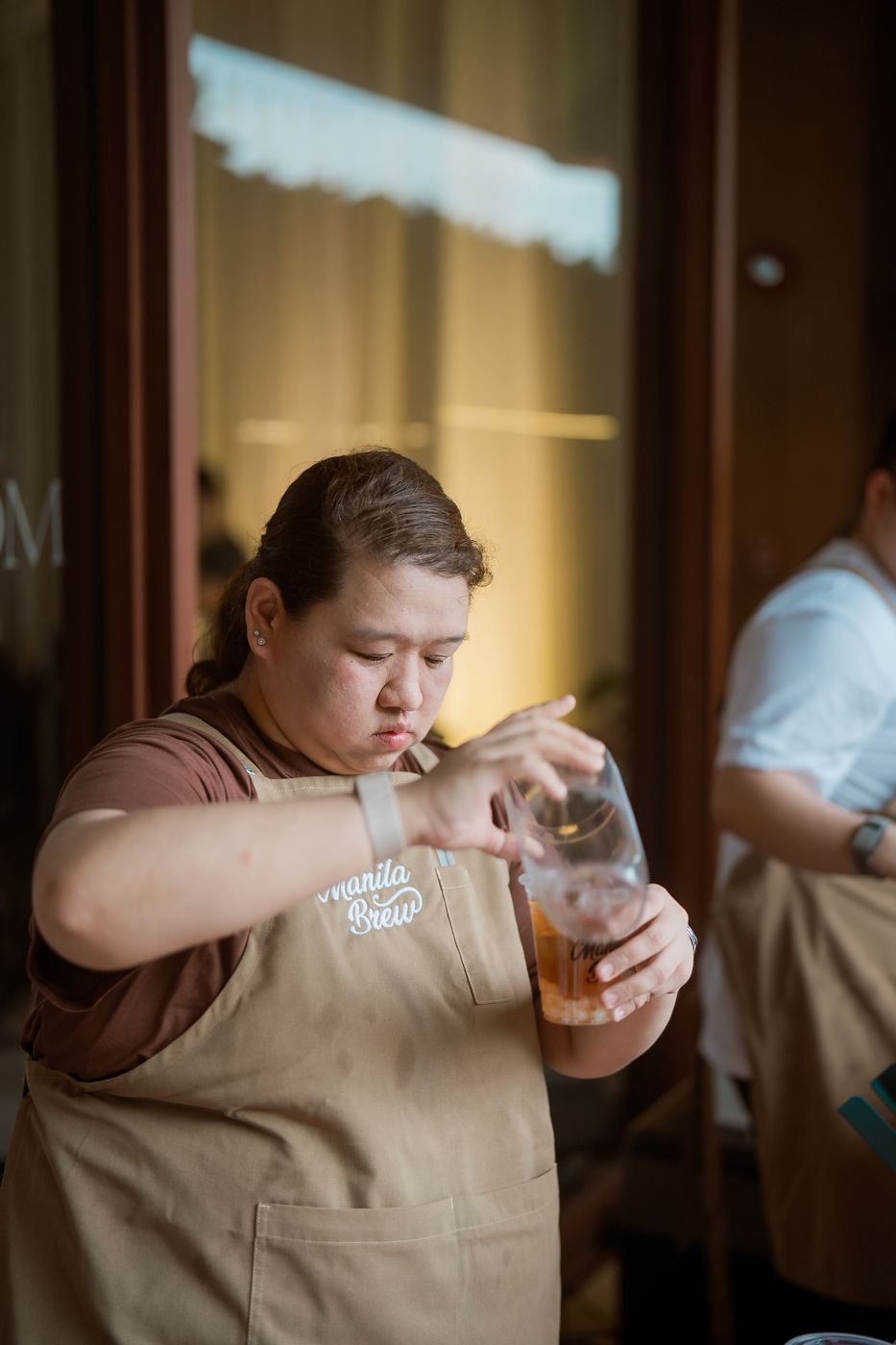 Guest enjoying a drink